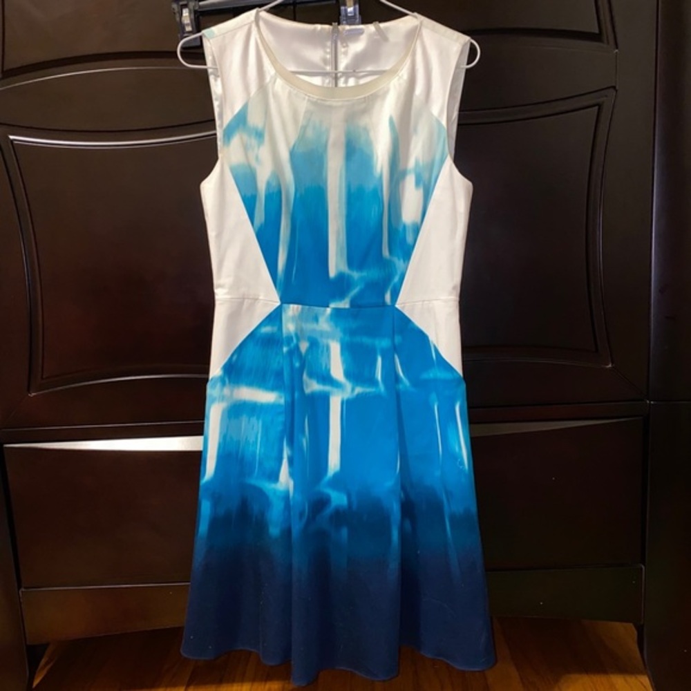 Beautiful Teal & White Dress